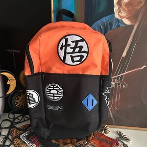 Dragon Ball Z Orange and Black Logo Backpack